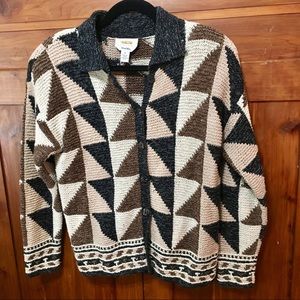 Vintage Hand Knit Talbots Chunky Cardigan